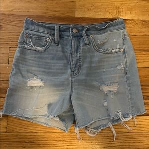 Madewell High Waisted Boyfriend Jean Shorts Size 25